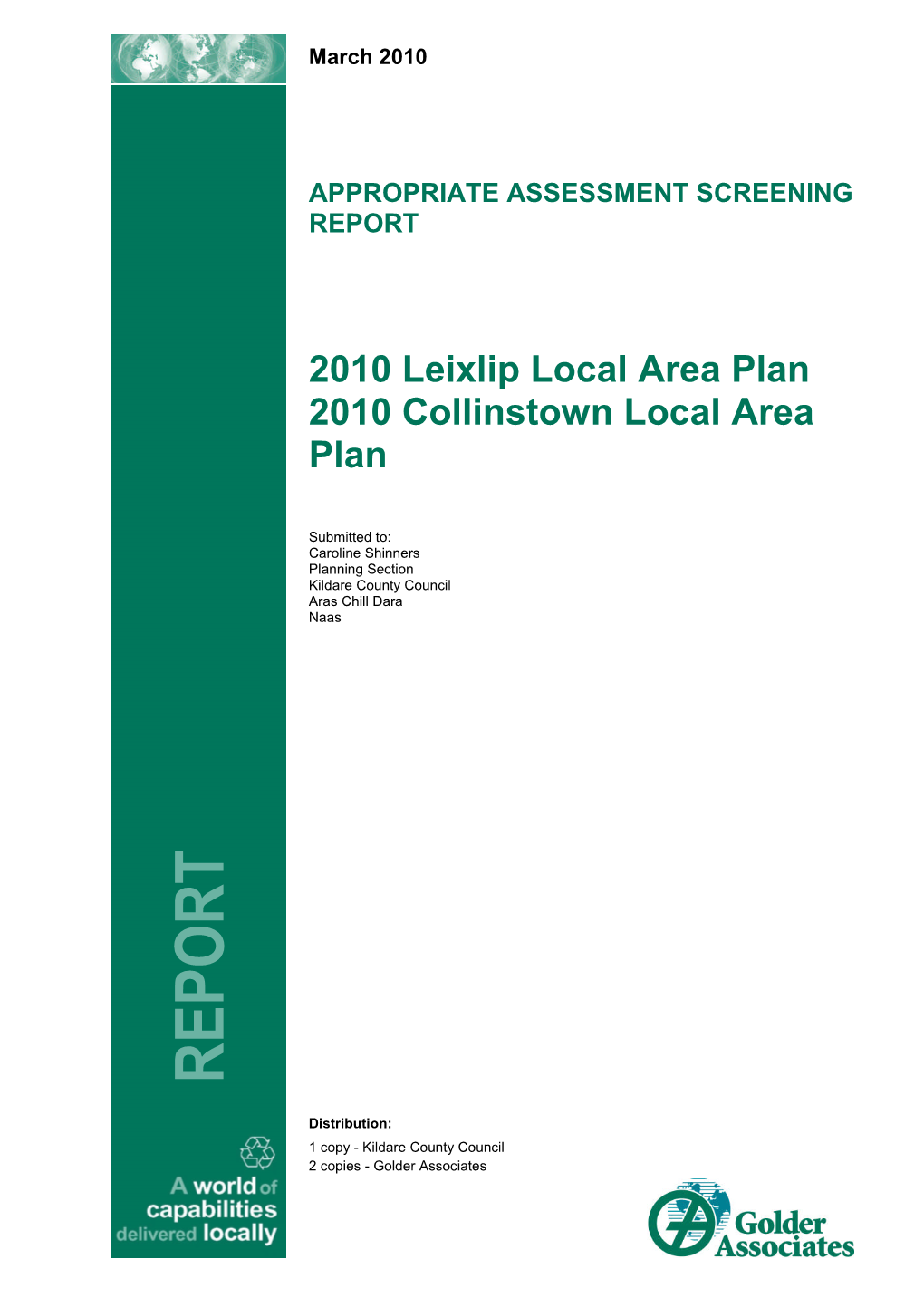 Appropriate Assessment Screening Report