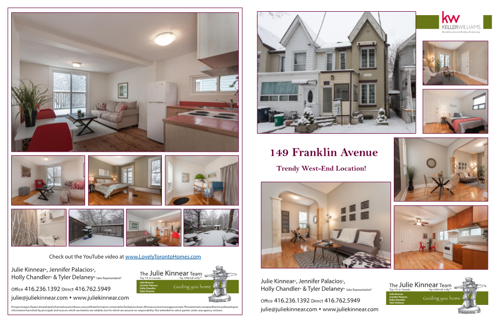 149 Franklin Avenue Trendy West-End Location!