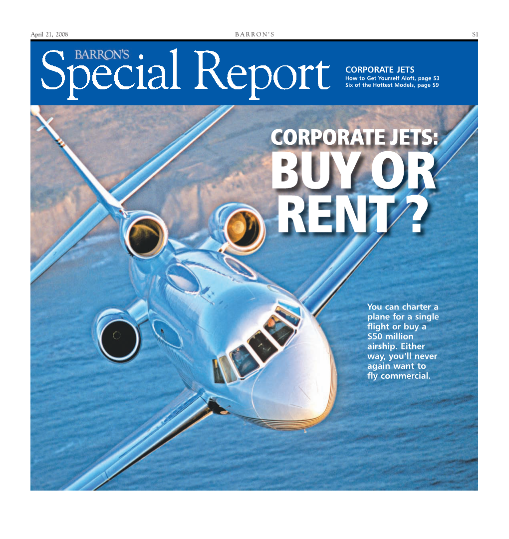 Corporate Jets: Buy Or Rent