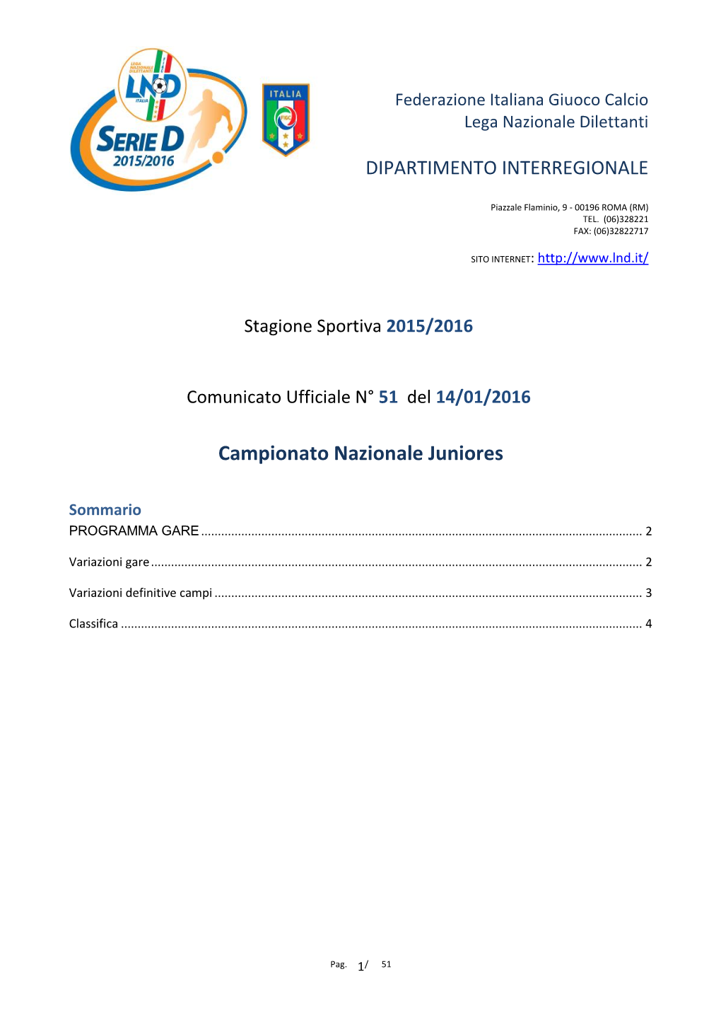 Campionato Nazionale Juniores