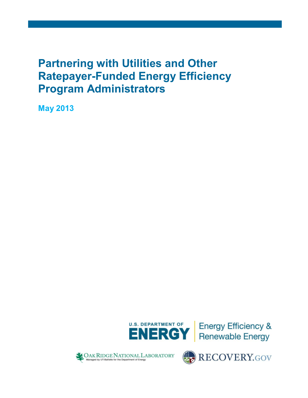 Partnering with Utilities and Other Program Administrators