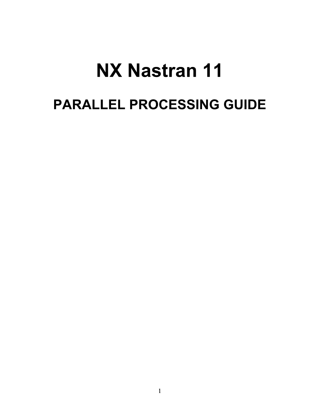 Parallel Processing User's Guide