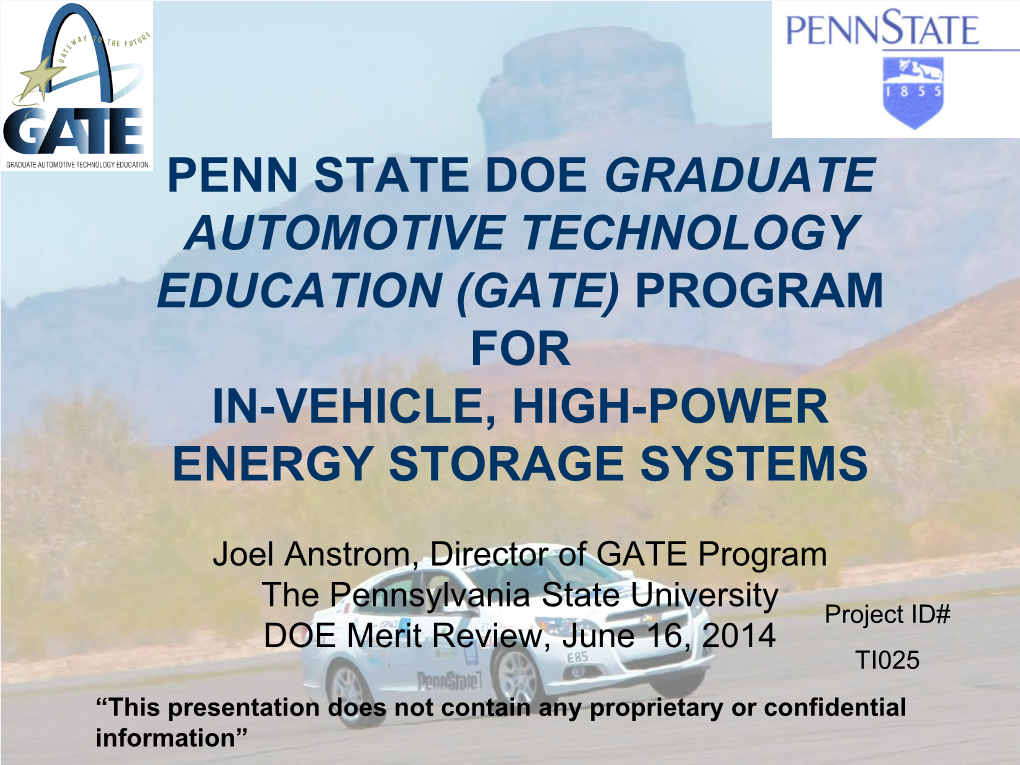 In-Vehicle, High-Power Energy Storage Systems