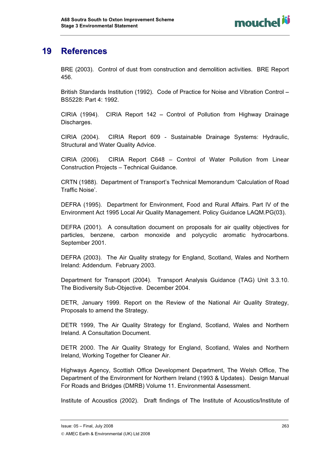 A68 Soutra South to Oxton Road Improvement Scheme: Stage 3 DMRB Environmental Statement