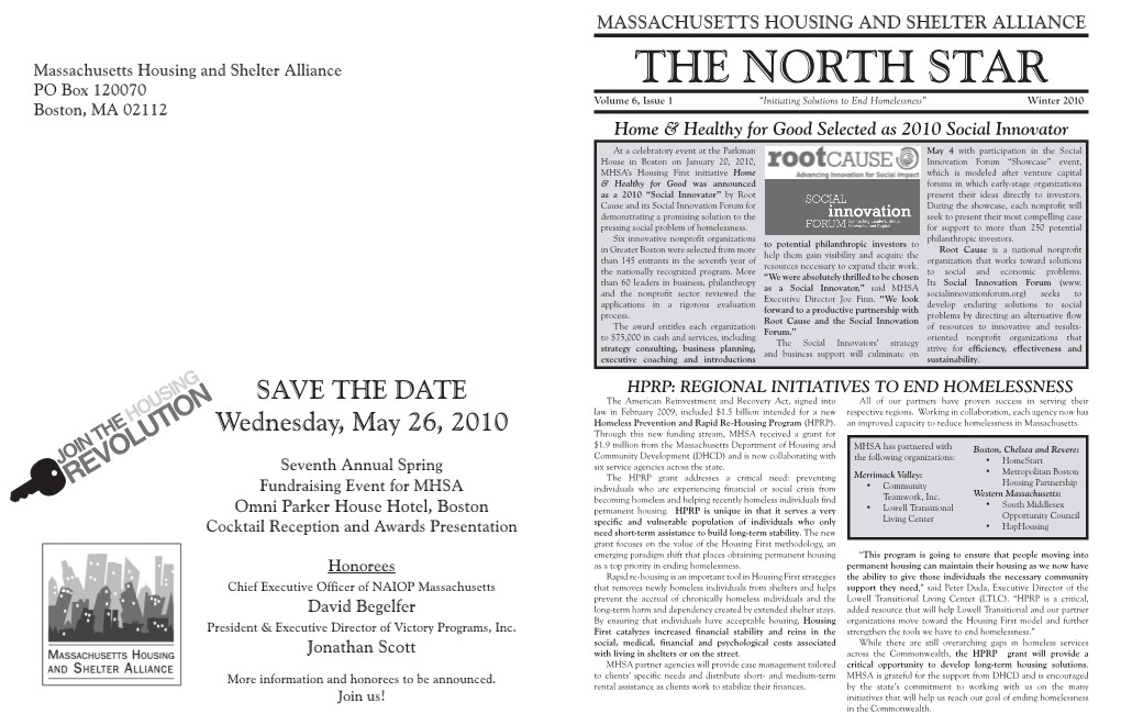 Winter 2010 Edition of the North Star