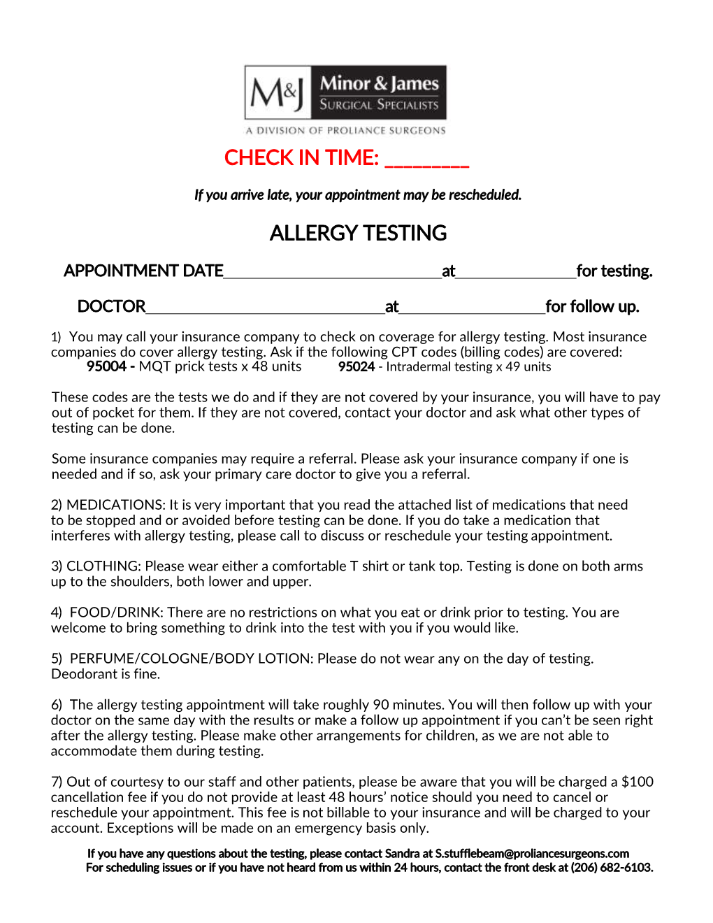 Allergy Testing