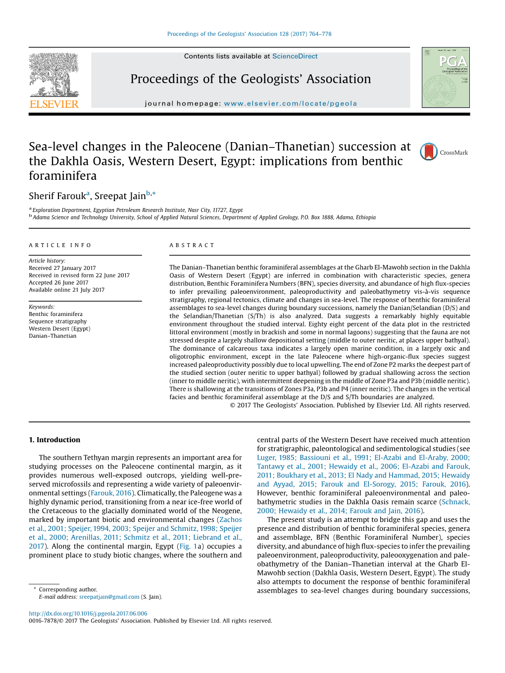 Sea-Level Changes in the Paleocene (Danian–Thanetian) Succession At