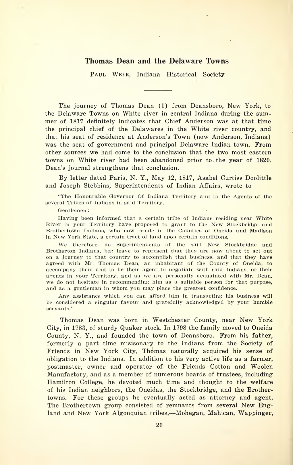 Proceedings of the Indiana Academy of Science