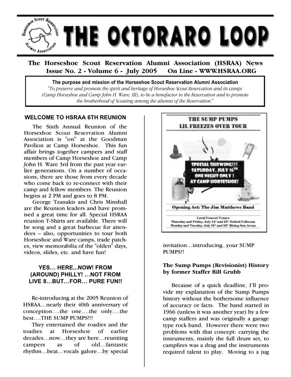 (HSRAA) News Issue No. 2 - Volume 6 - July 2005 on Line