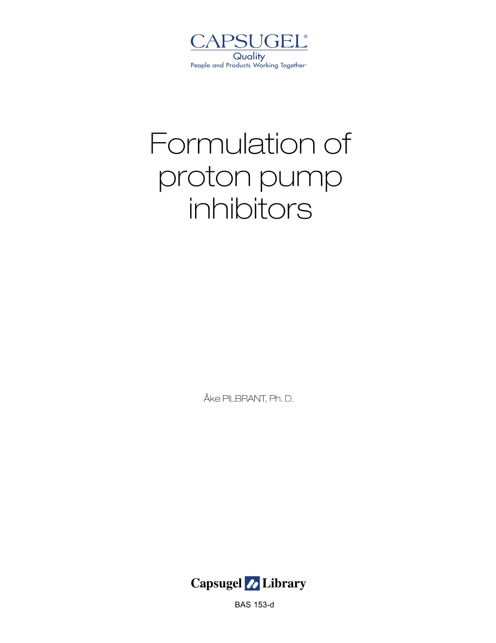 Formulation of Proton Pump Inhibitors