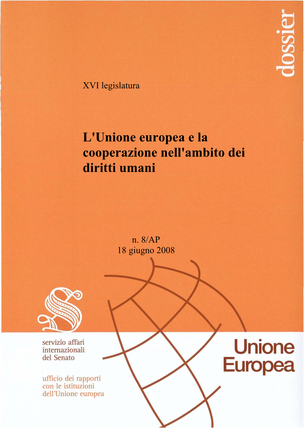 L'unione Europea E La Cooperazione Nell'ambito Dei Diritti Umani