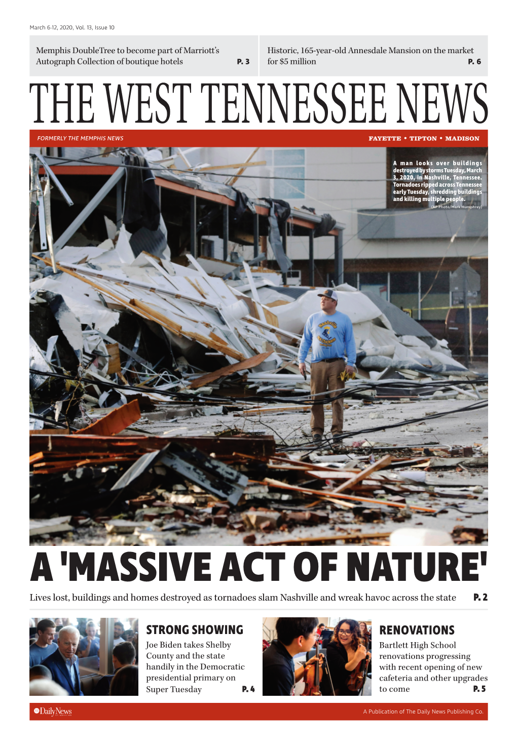 A 'MASSIVE ACT of NATURE' Lives Lost, Buildings and Homes Destroyed As Tornadoes Slam Nashville and Wreak Havoc Across the State P