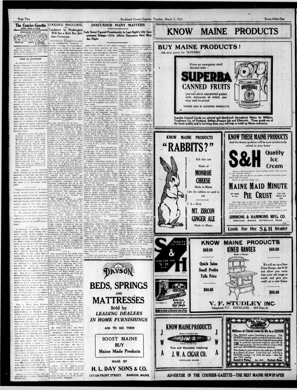 Courier Gazette : March 3, 1925