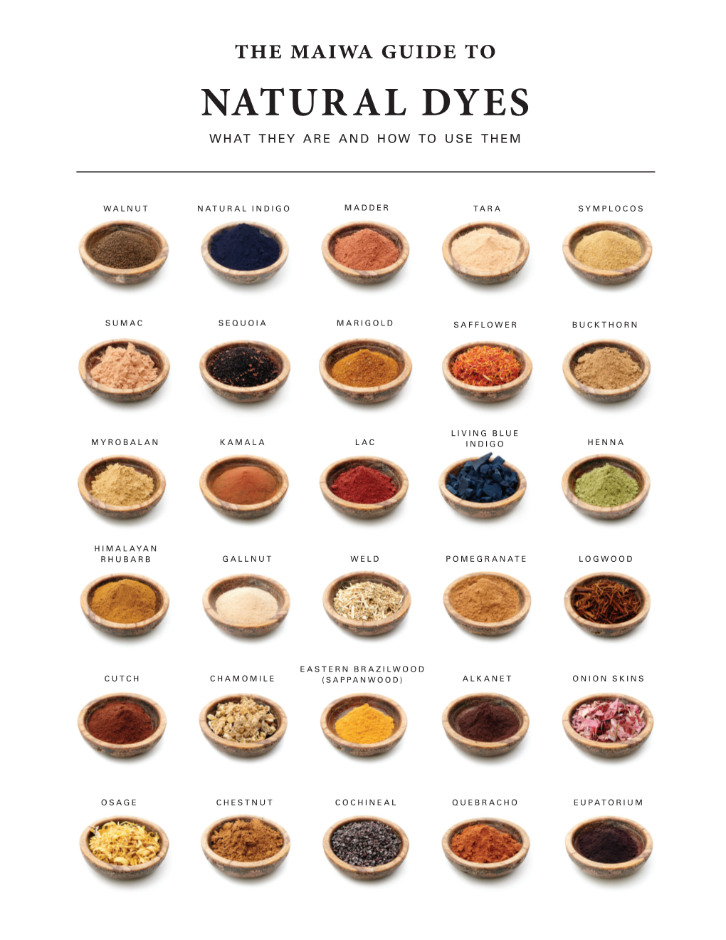 Download the Maiwa Guide to Natural Dyes As A