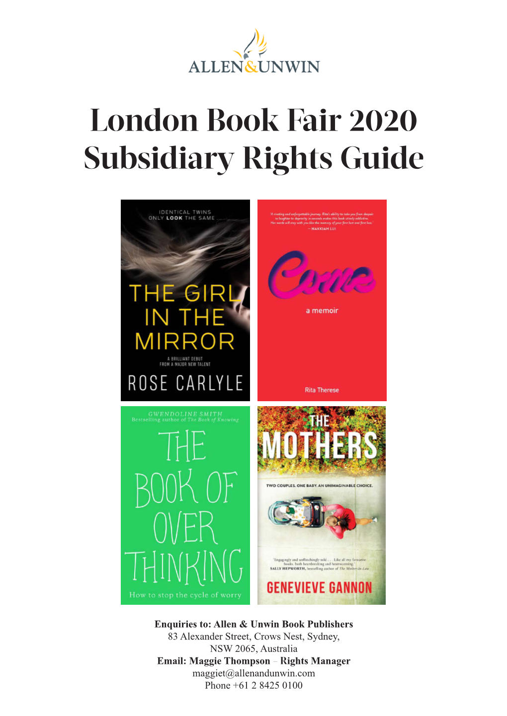 London Book Fair Rights Guide 2020