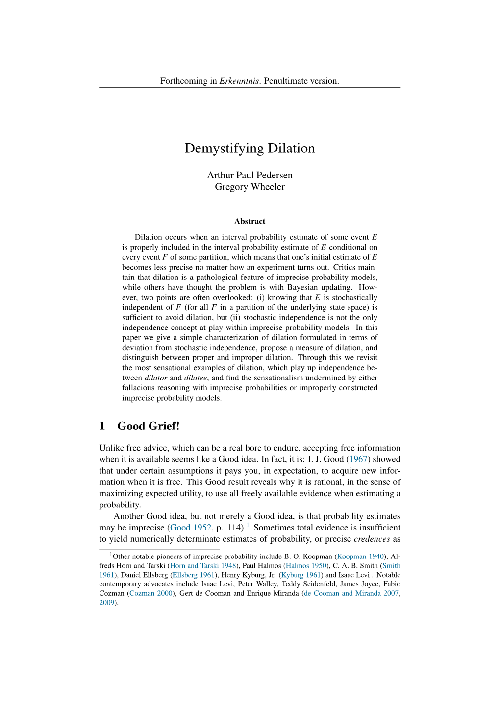 Demystifying Dilation