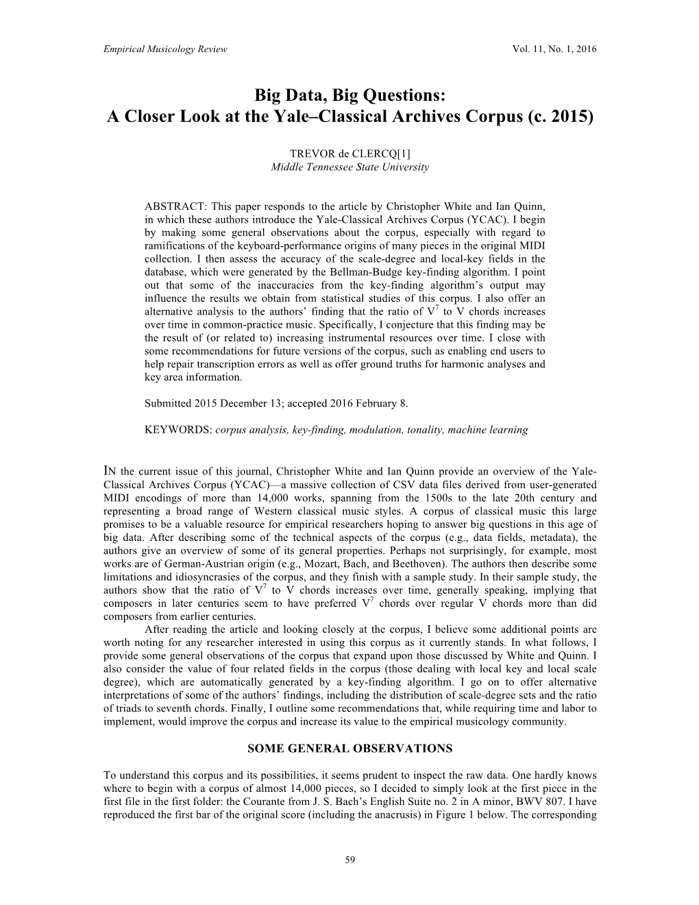 A Closer Look at the Yale–Classical Archives Corpus (C