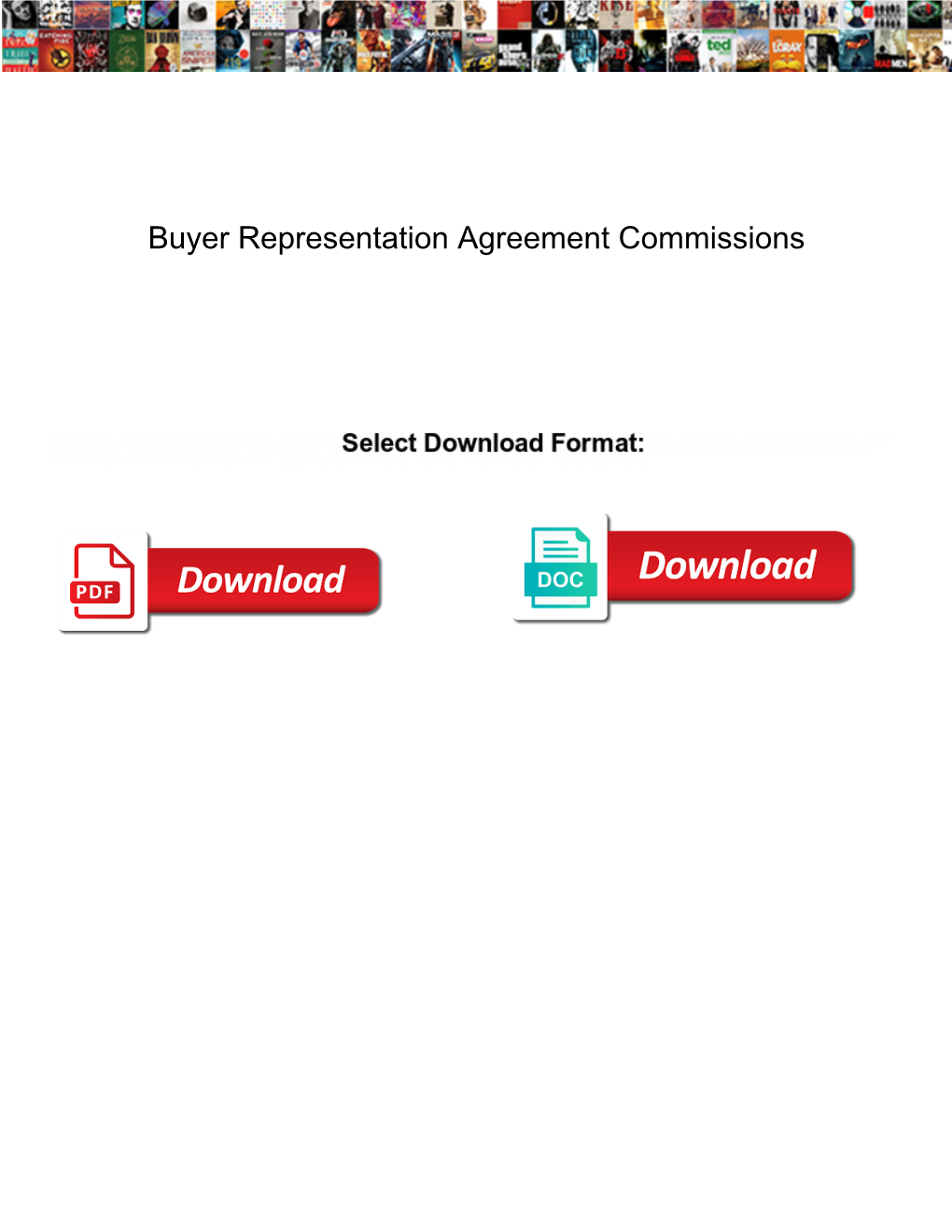 Buyer Representation Agreement Commissions