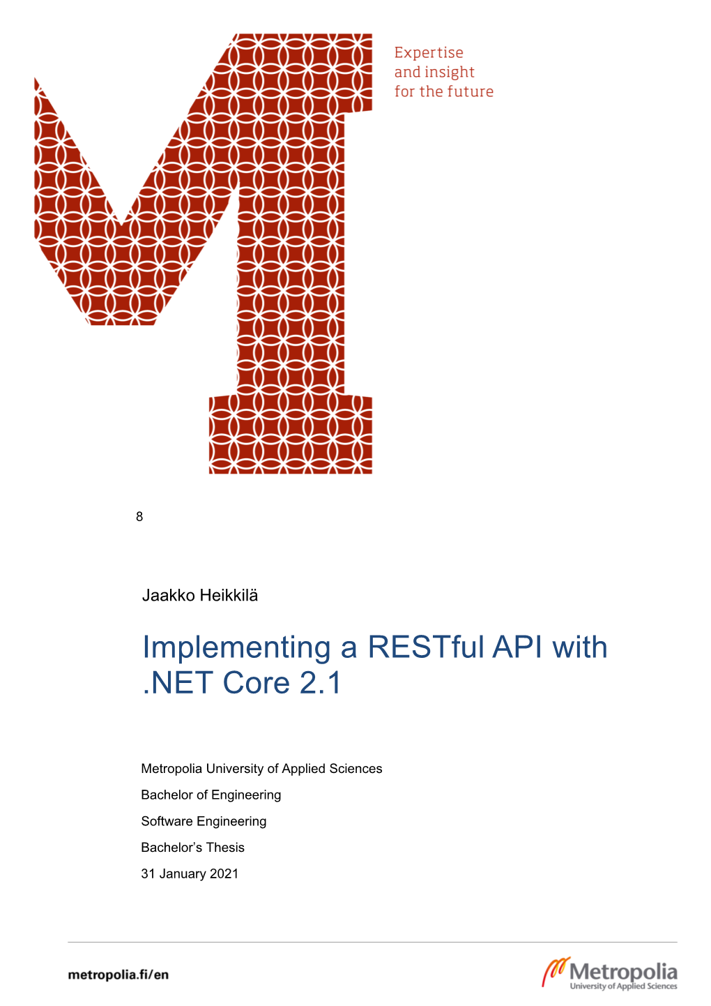 Implementing a Restful API with .NET Core 2.1