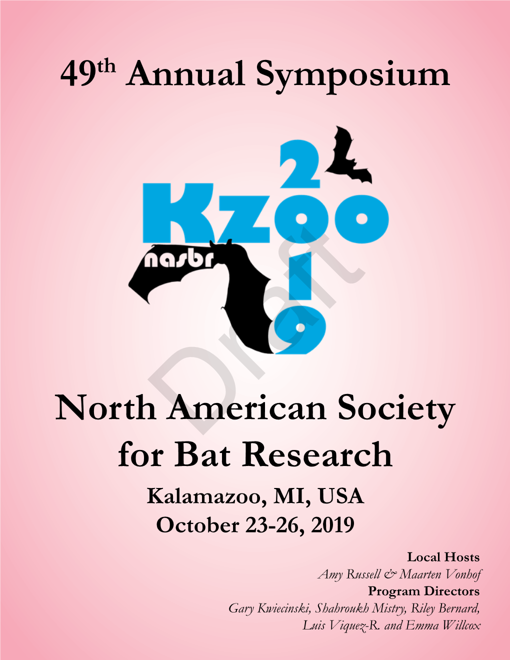 49Th Annual Symposium North American Society for Bat Research