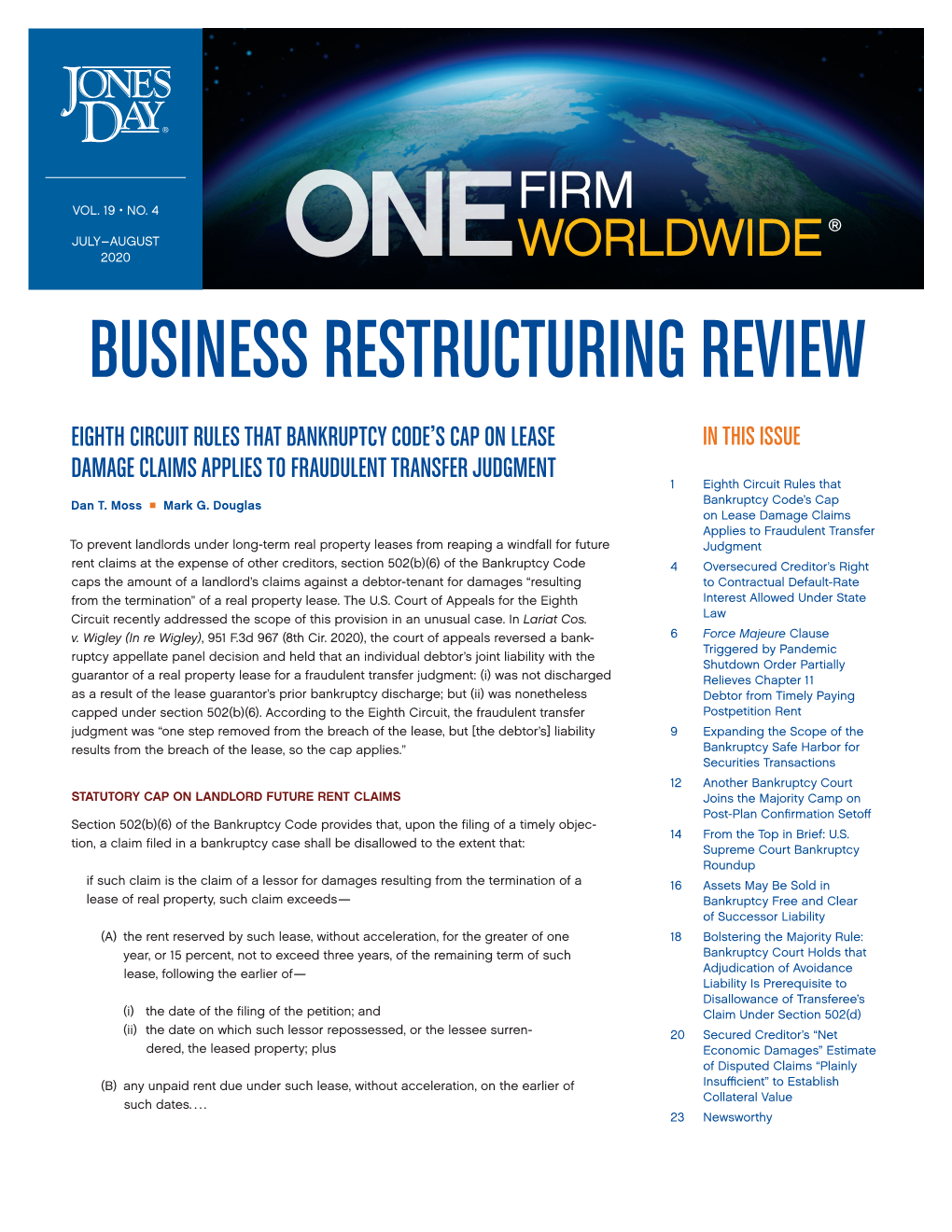 Business Restructuring Review July-August 2020.Pdf