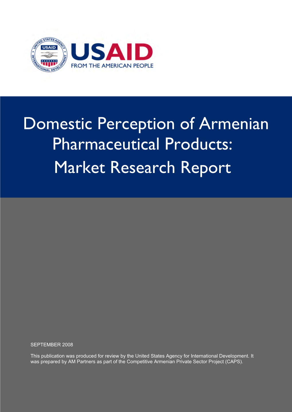 Domestic Perception of Armenian Pharmaceutical Products Contents