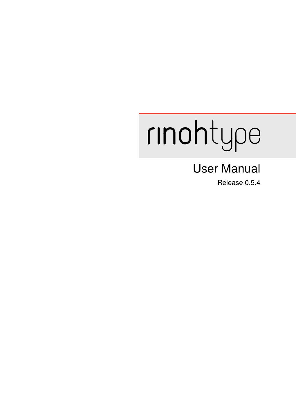 Rinohtype Manual