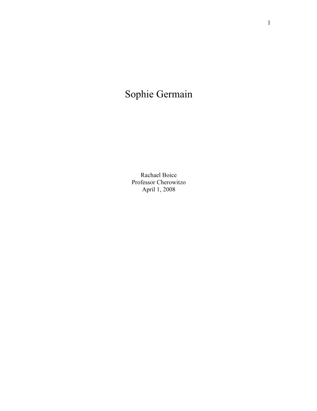 Sophie Germain