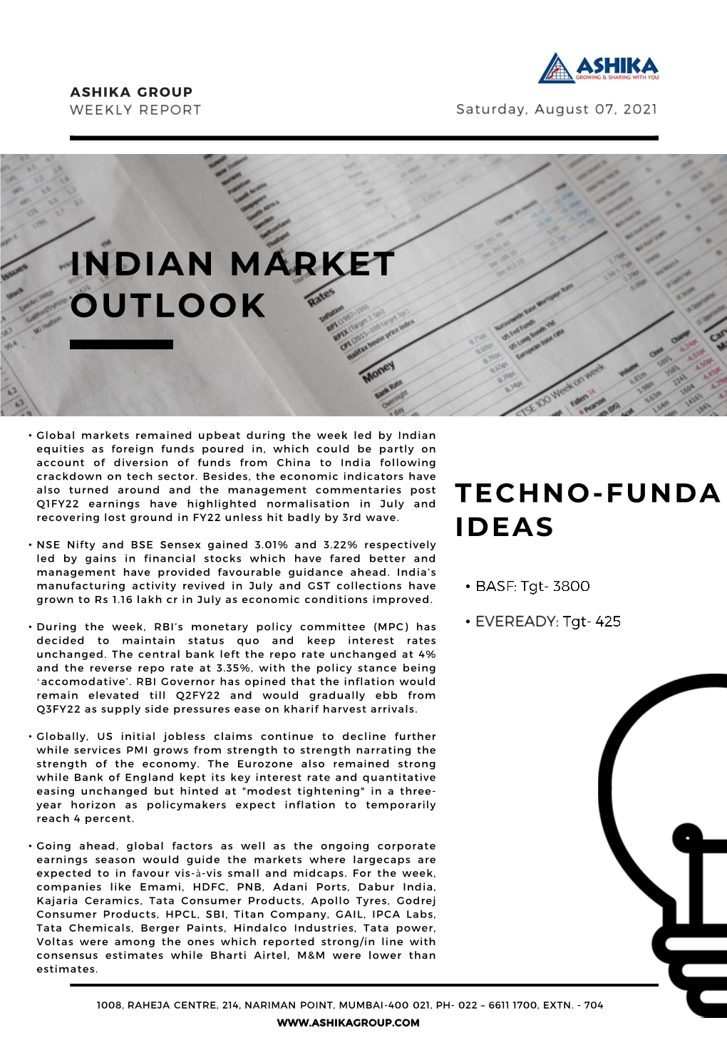 Indian Market Outlook