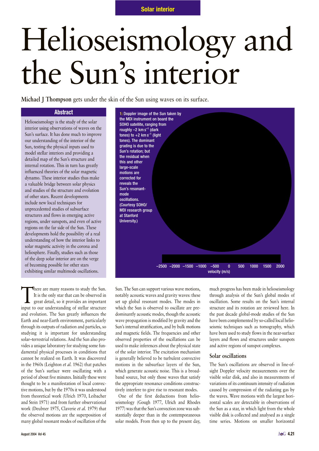 Helioseismology and the Sun's Interior