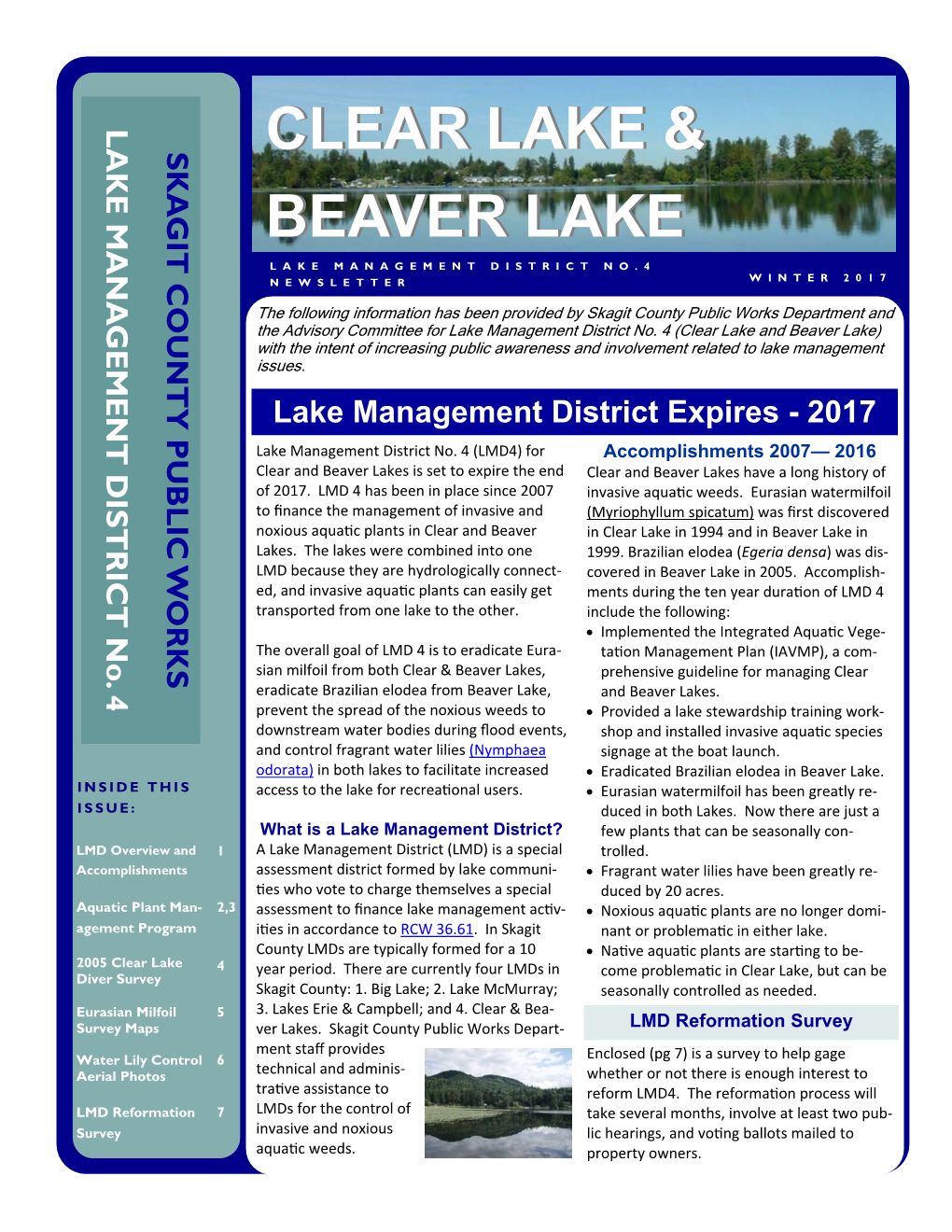 Clear & Beaver Lakes Newsletter