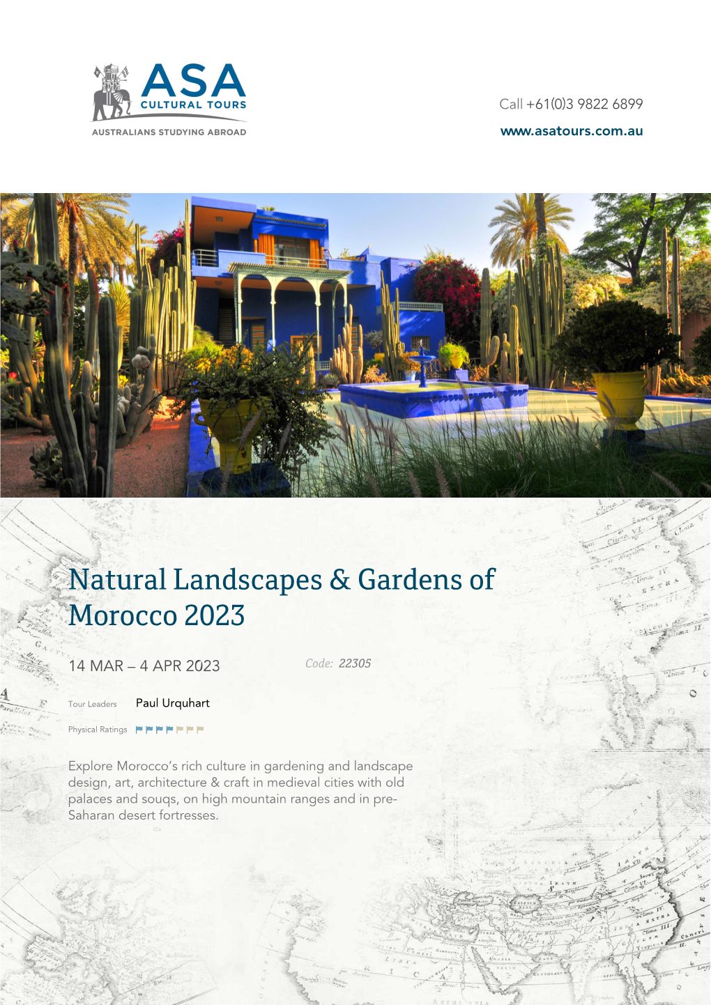 Natural Landscapes & Gardens of Morocco 2023