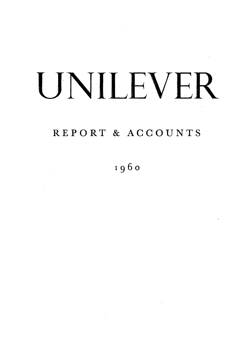 1960 Annual Report and Accounts