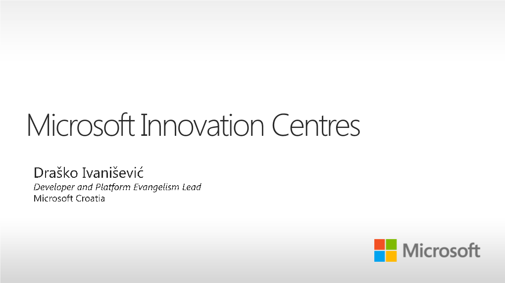 Microsoft Innovation Centres