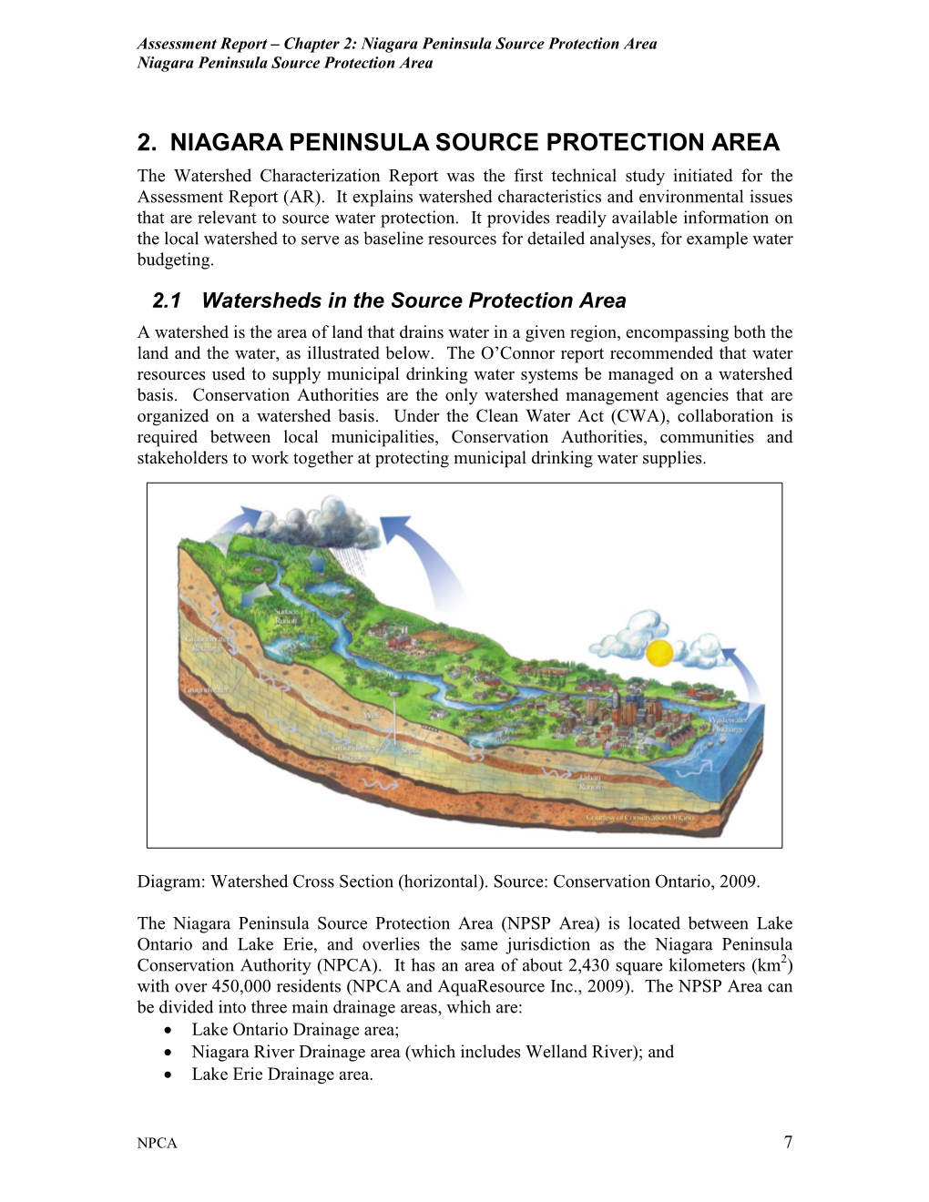 Chapter 2: Niagara Peninsula Source Protection Area Niagara Peninsula Source Protection Area