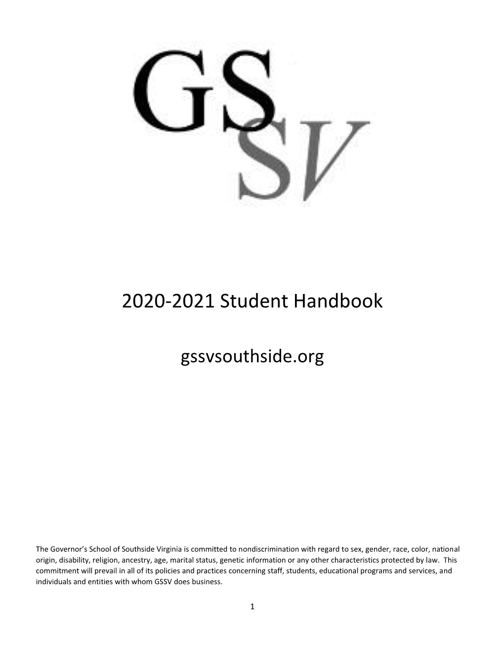 2020-2021 Student Handbook