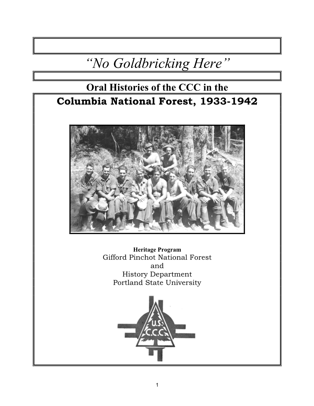 Organizing the Civilian Conservation Corps