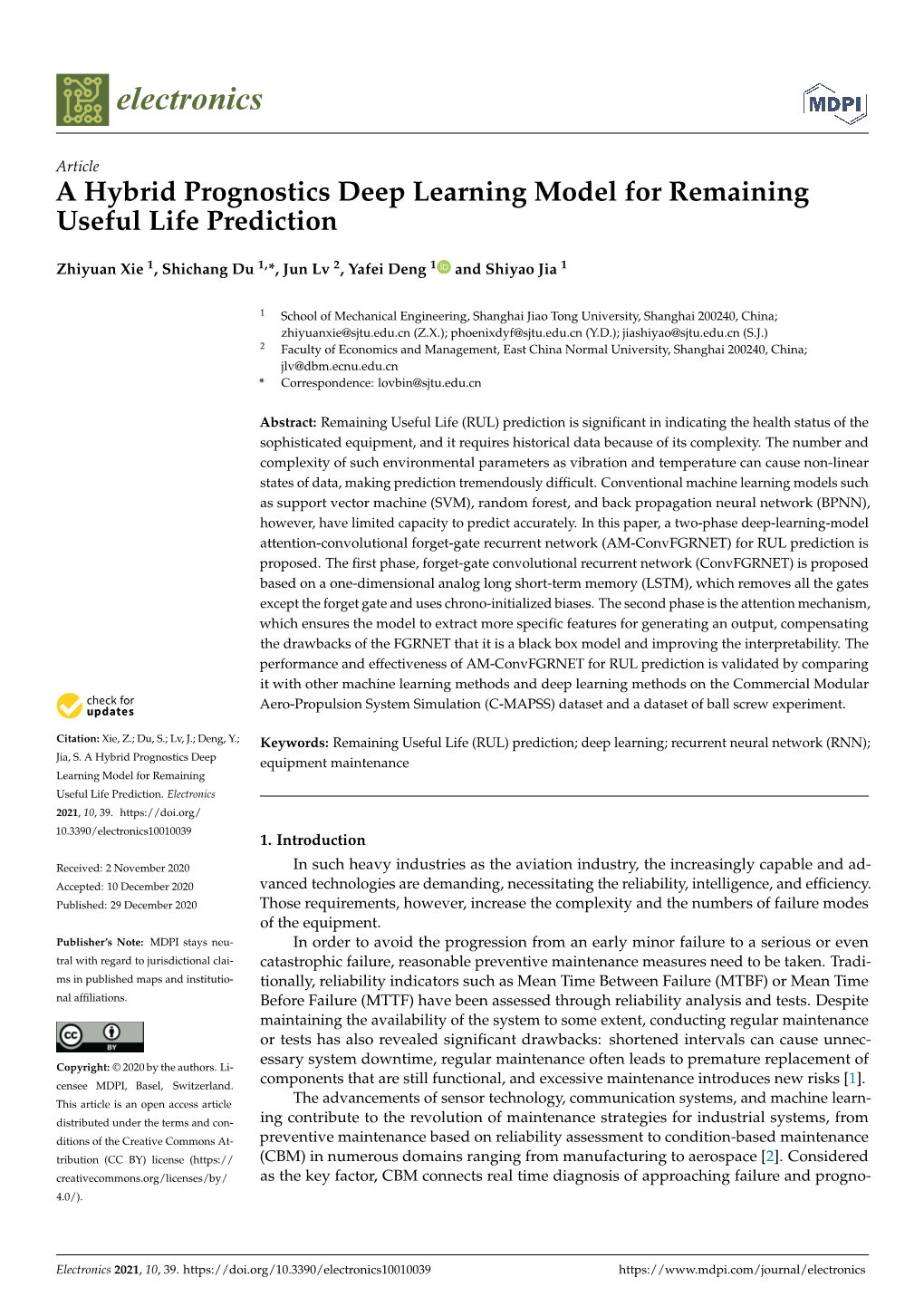 A Hybrid Prognostics Deep Learning Model for Remaining Useful Life Prediction