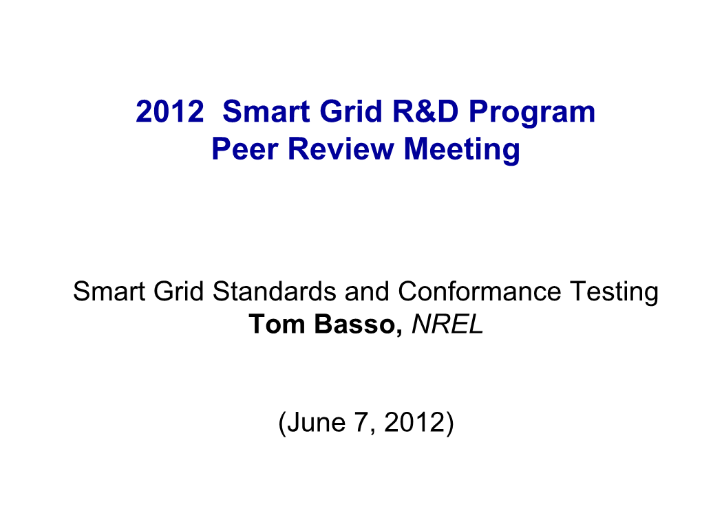 2012 SG Peer Review