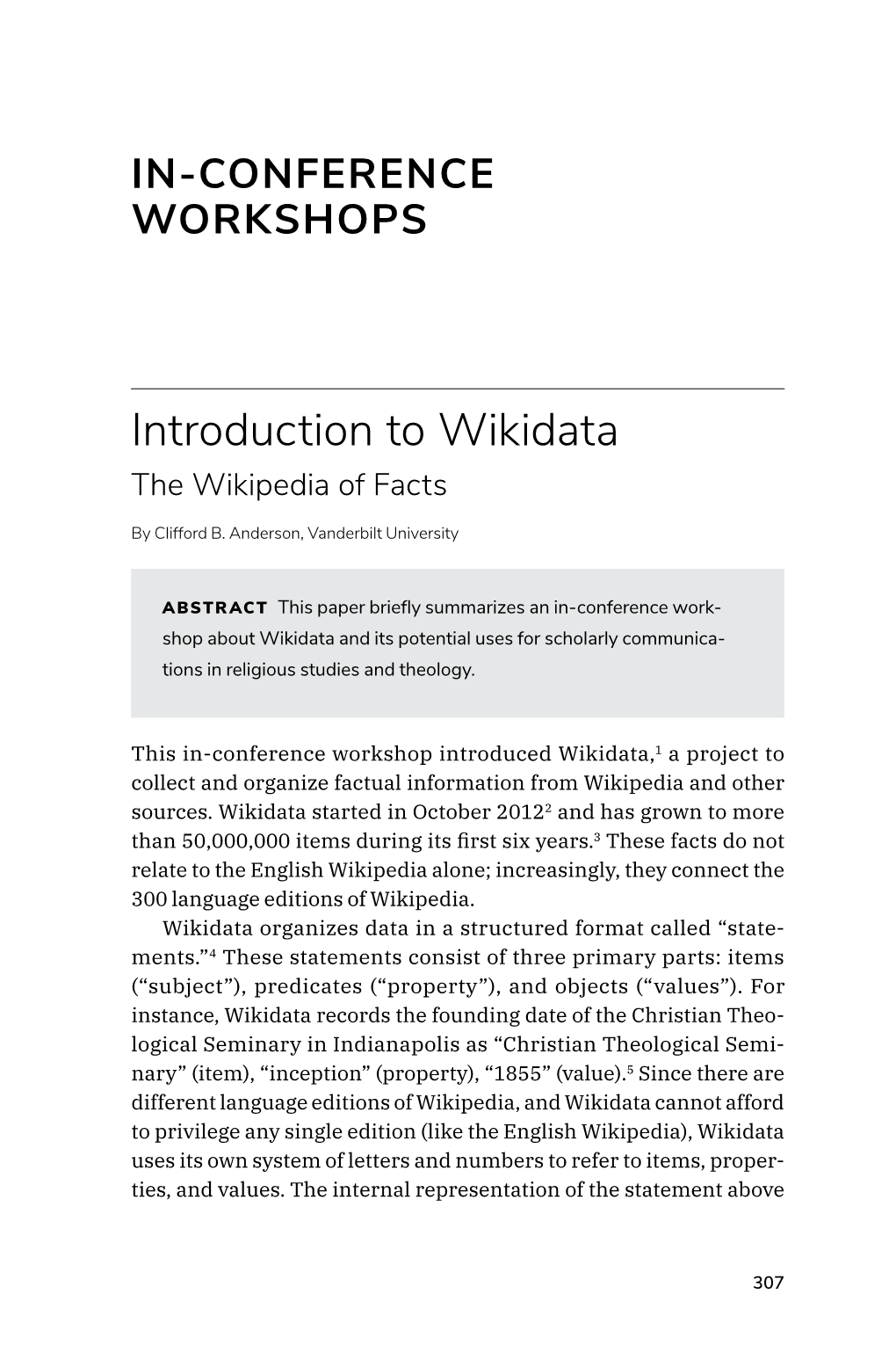 Introduction to Wikidata the Wikipedia of Facts