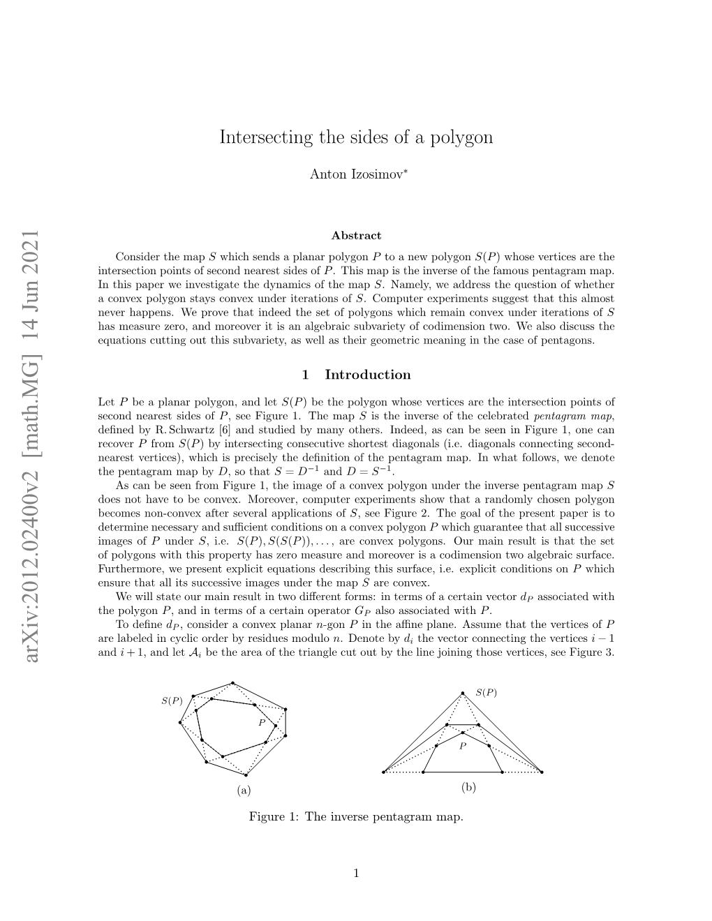 Arxiv:2012.02400V2 [Math.MG] 14 Jun 2021