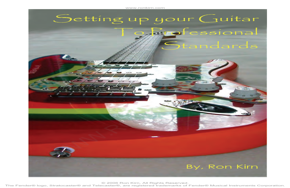 Setting up Your Guitar