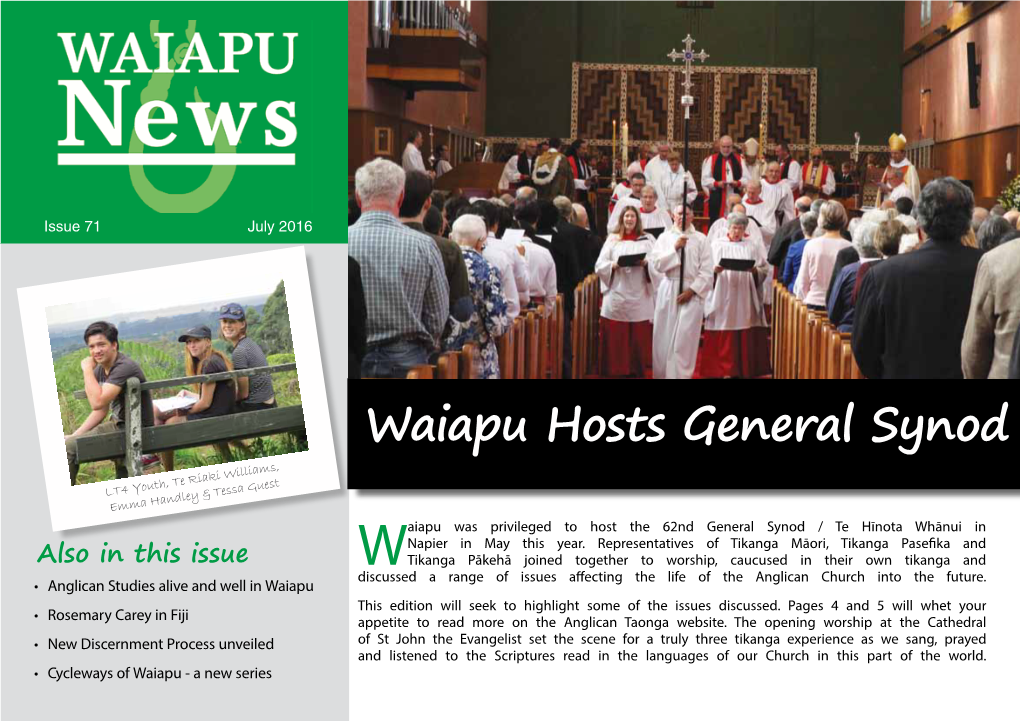 Waiapu Hosts General Synod