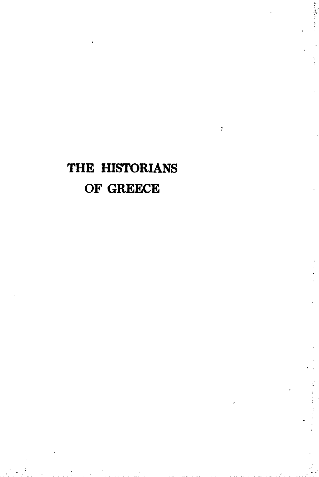 The Historians of Greece