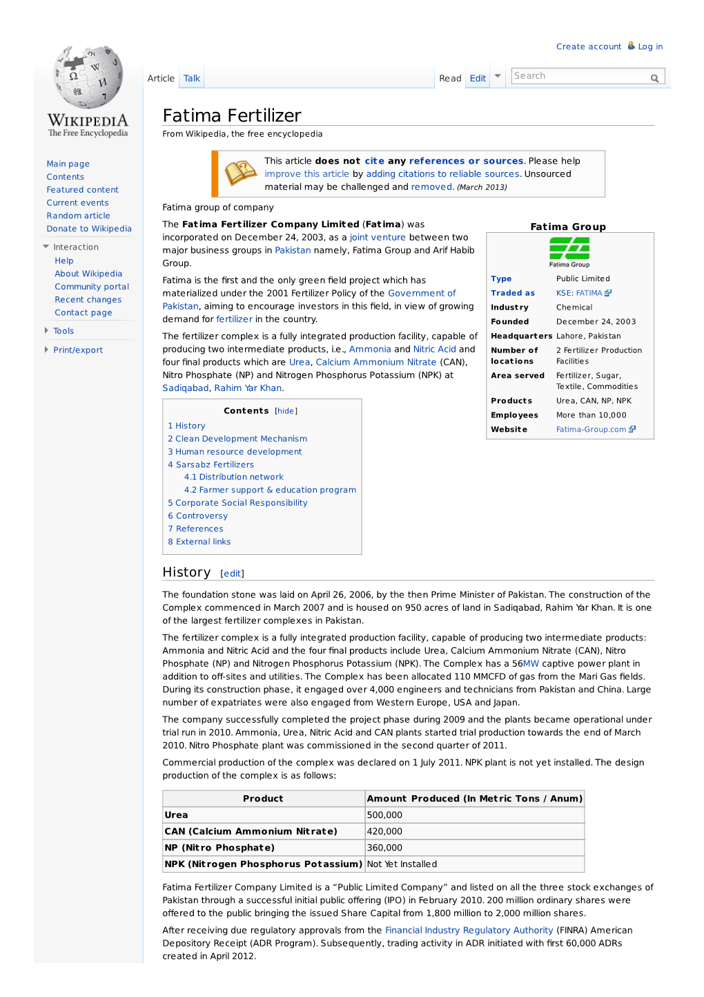 Fatima Fertilizer from Wikipedia, the Free Encyclopedia