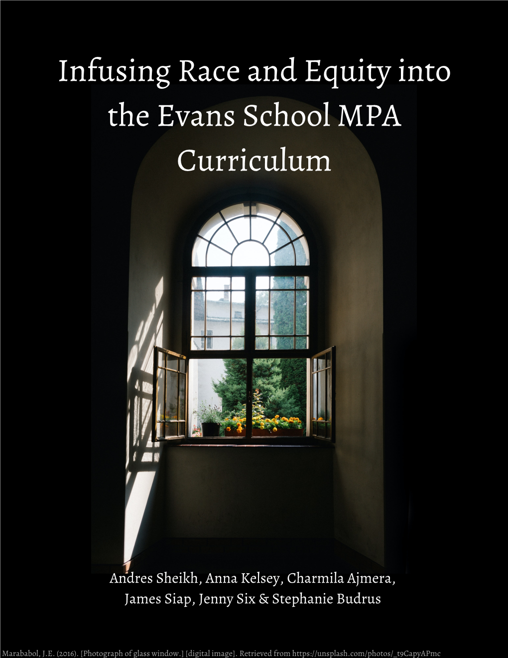 Infusing Race and Equity Into the Evans School MPA Curriculum.Pdf