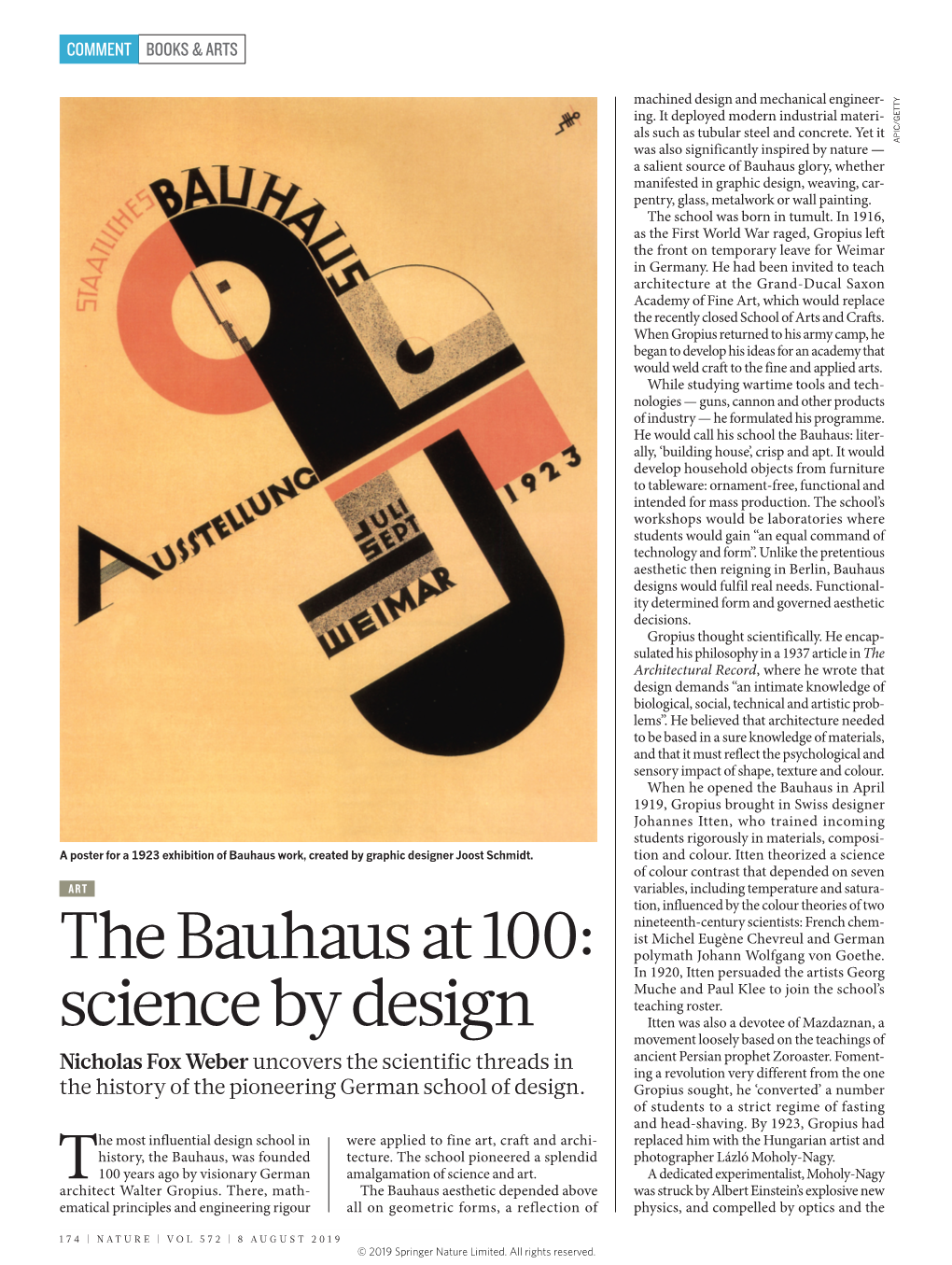 The Bauhaus at 100: Science by Design