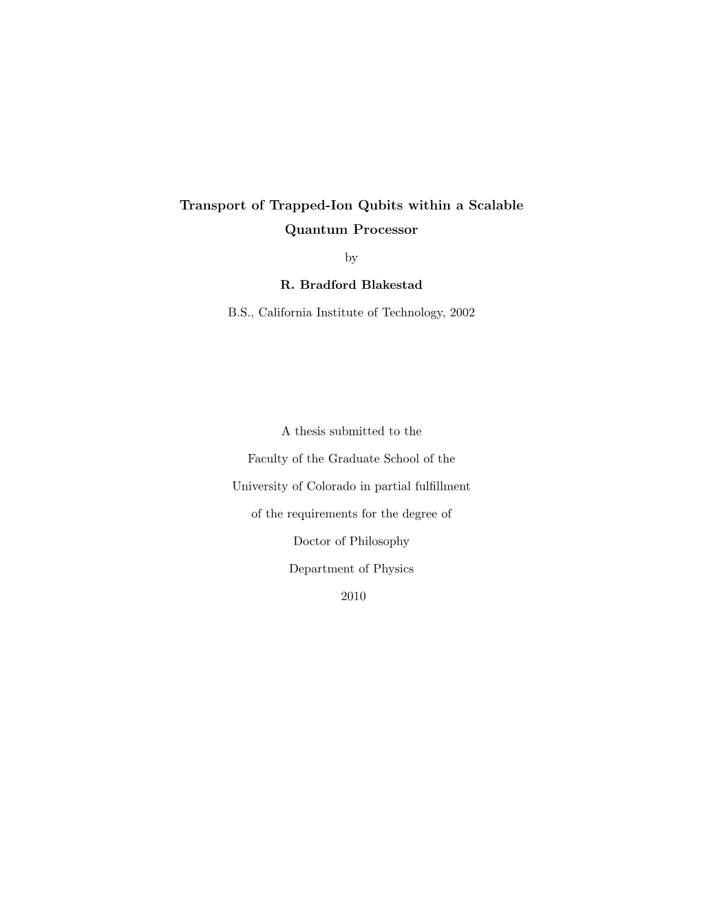 Transport of Trapped-Ion Qubits Within a Scalable Quantum Processor