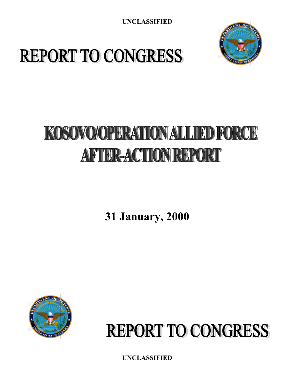 Kosovo/Operation Allied Force After-Action
