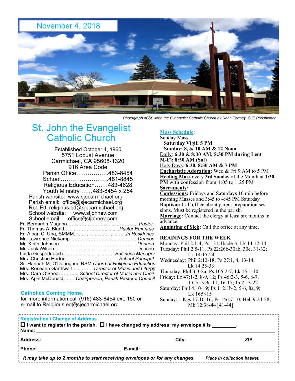 St. John the Evangelist Catholic Church by Dean Tormey, SJE Parishioner